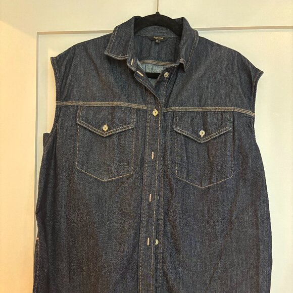 Massimo Dutti Chambray Vest / Shirt